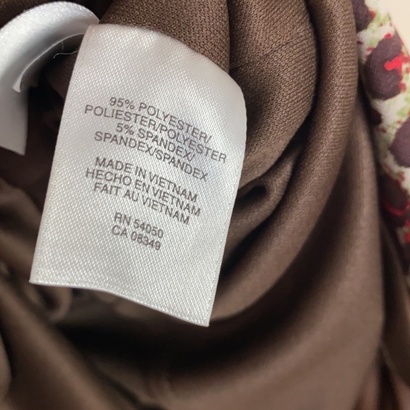 NWT Nine West Brown And Red Cheetah Mini Dress 12 - Picture 9 of 11